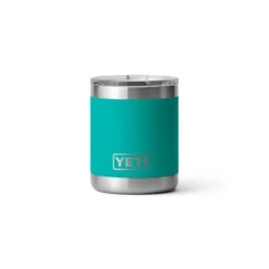 Yeti Rambler 10 Oz Lowball -Outdoor Sports Store Drinkware Lowball 10oz AquiferBlue Studio PrimaryB
