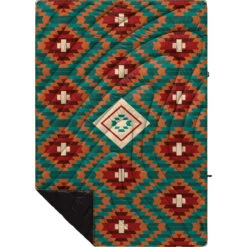 Rumpl Original Puffy Blanket - Printed 1-Person -Outdoor Sports Store TPPB KK1 1 COPPER BASKET KASSIE KUSSMAN OGPUFFY 1P FLATLAY