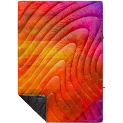 Rumpl Original Puffy Blanket - Printed 1-Person -Outdoor Sports Store TPPB WPF 1 PIXELFETTI WARM OGPUFFY 1P FLATLAY